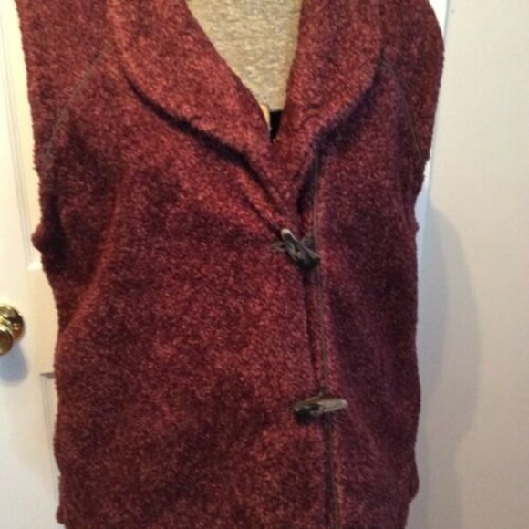 WOOLRICH  SIZE LARGE ROCKY RIDGE VEST TOGGLE BUTTON POCKETS HAZELBERRY HEATHER - Picture 3 of 10